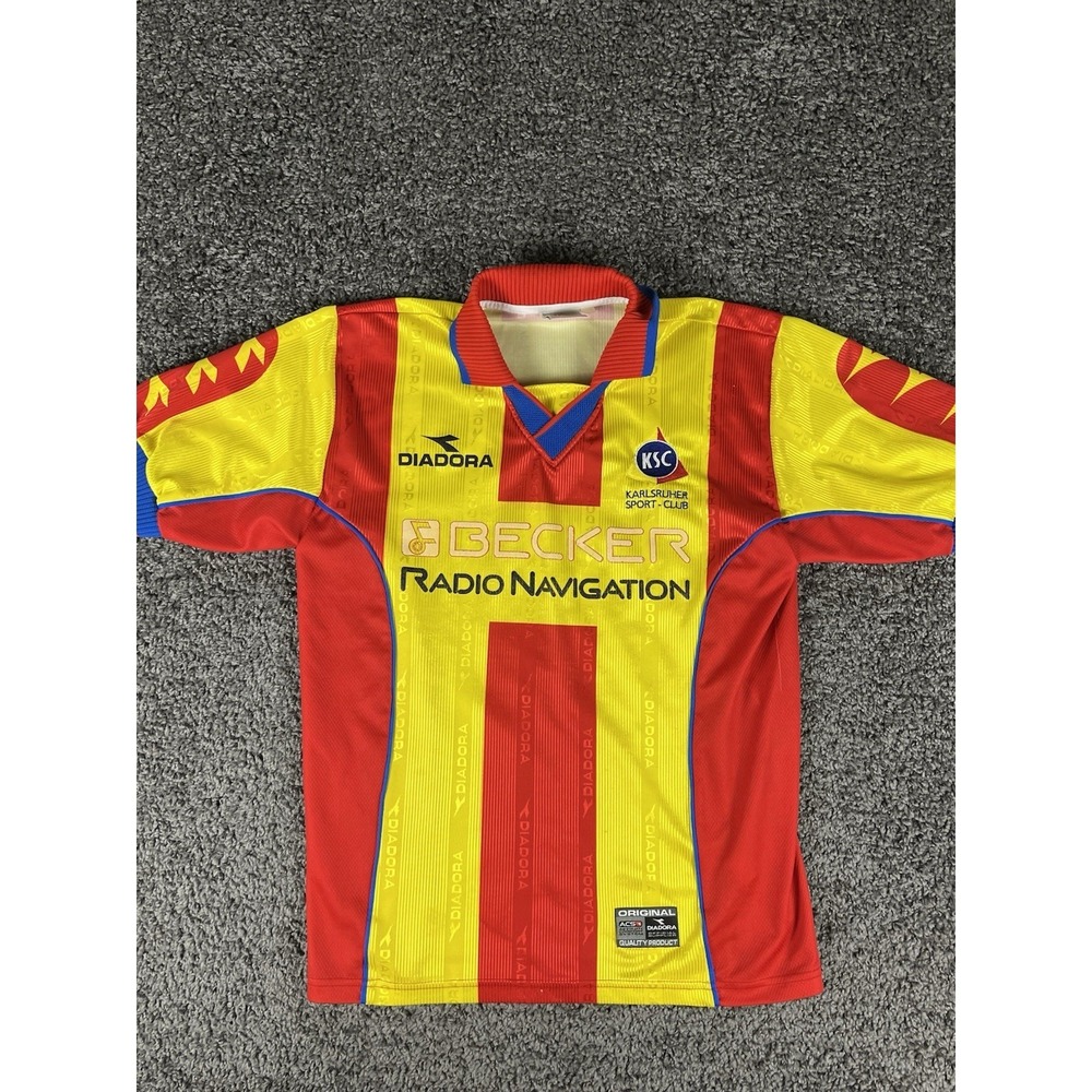 KARLSRUHER 1999 2000 THIRD FOOTBALL SHIRT DIADORA JERSEY SIZE Medium